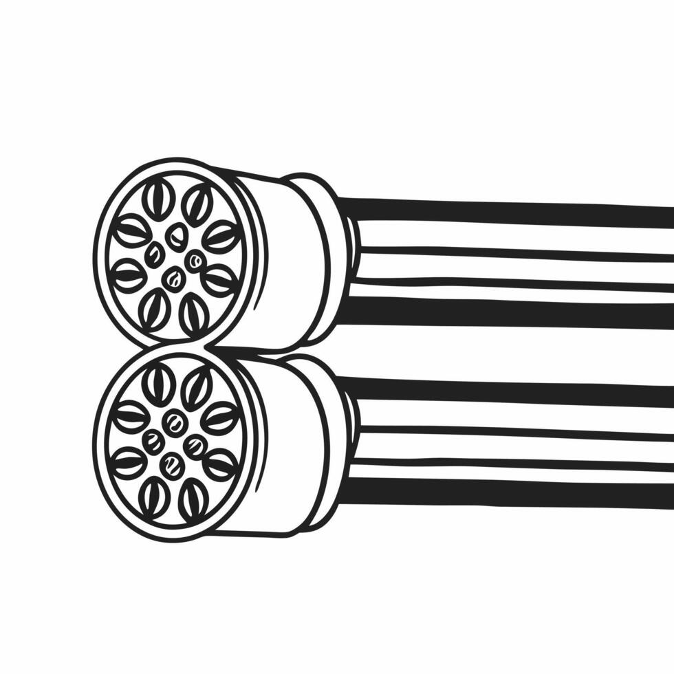 Macro image of intertwined fiber optics with dollar signs reflected in them concept as Close up of intertwined fiber optic cables with tiny dollar signs reflected within the strand Square Square vector