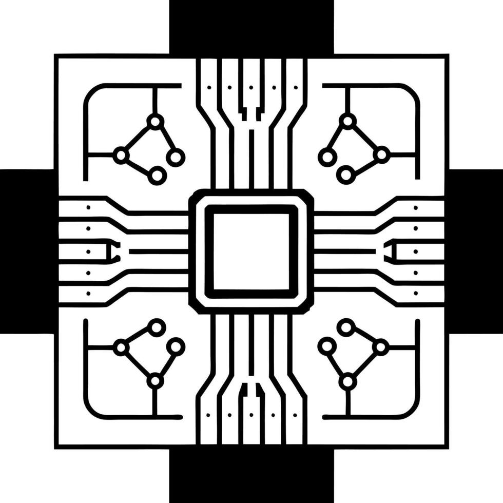 Macro of Hands Connecting Digital Circuits concept as A close up image of hands connecting two ends of a digital circuit with green energy symbols The camera focuses on the connec Square Square vector