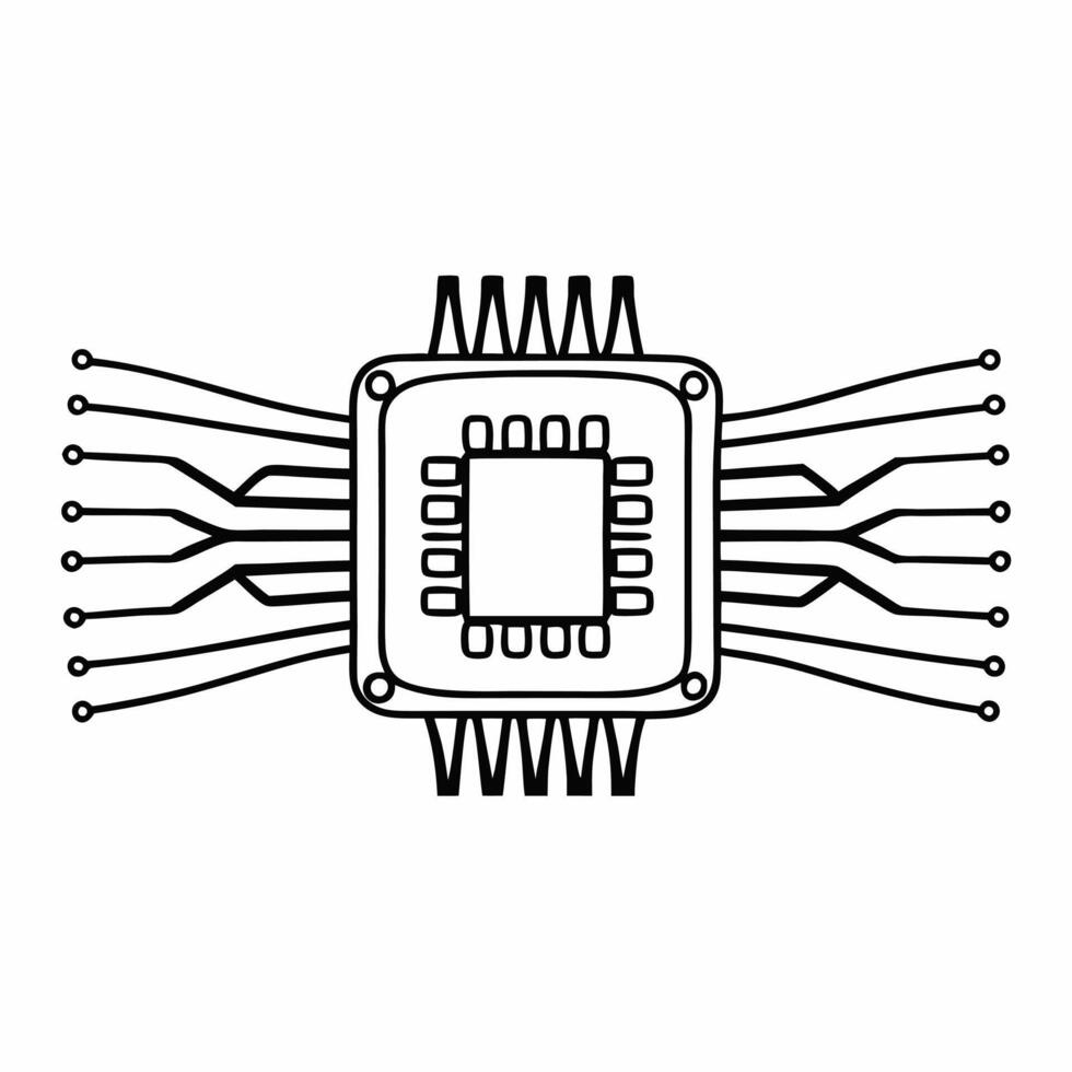 Neuro linked voting interface concept as Close up of a sleek neural interface for direct thought voting Camera slowly pans across the device revealing intricate connections Isola Square Square vector