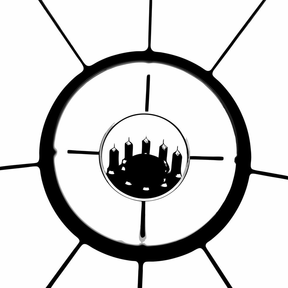 Orbiting molecular structure of community centric business concept as Close up of a rotating molecular structure representing community centric business practices Camera zooms out Square Square vector