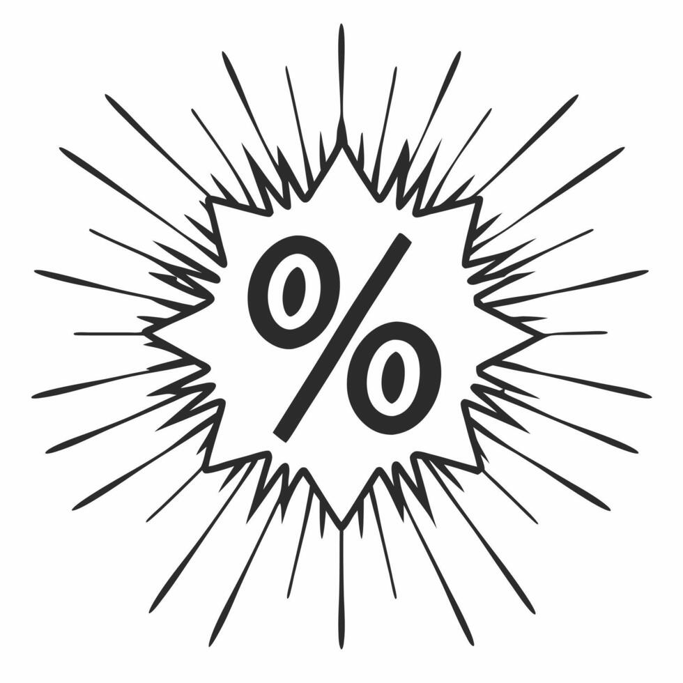 Percentage Sign in Free Fall concept as A percentage sign is shown falling through the air against a white background The camera captures a front facing view with motion bl Square Square vector