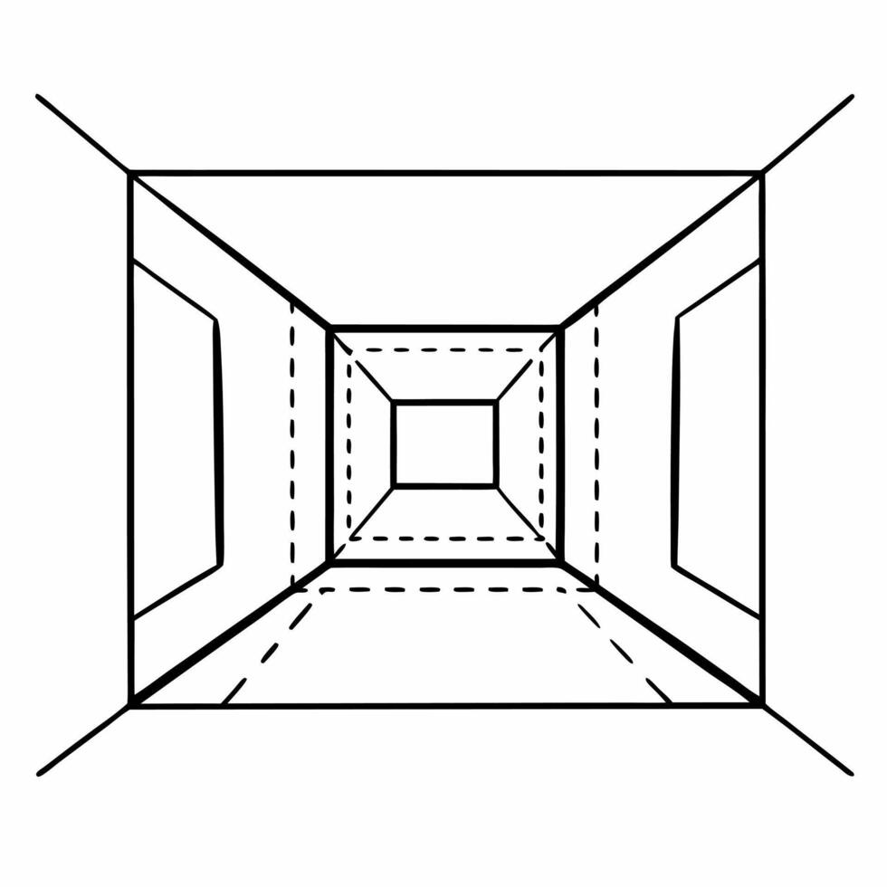 Plain white space with holographic ESG cube concept as Dolly shot moving towards a plain white space featuring a rotating holographic ESG cube Camera circles the cube revealing di Square Square vector