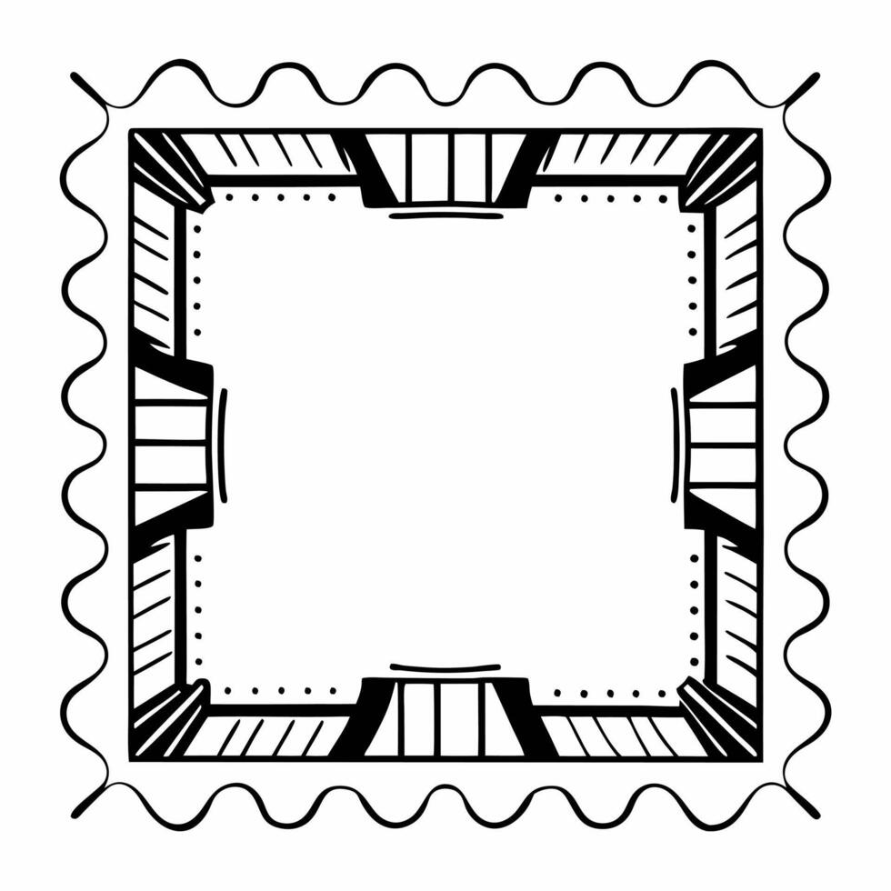 Policy impact ripple frame concept as Wide shot of a frame formed by ripple effects representing policy impacts Camera moves along the ripples showing interconnected effects acros Square Square vector