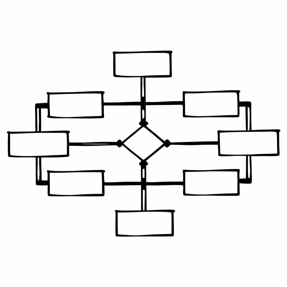 Prediction algorithm flowchart concept as Illustration of a flowchart representing a prediction algorithm for elections Camera follows the flow of data through various decision po Square Square vector