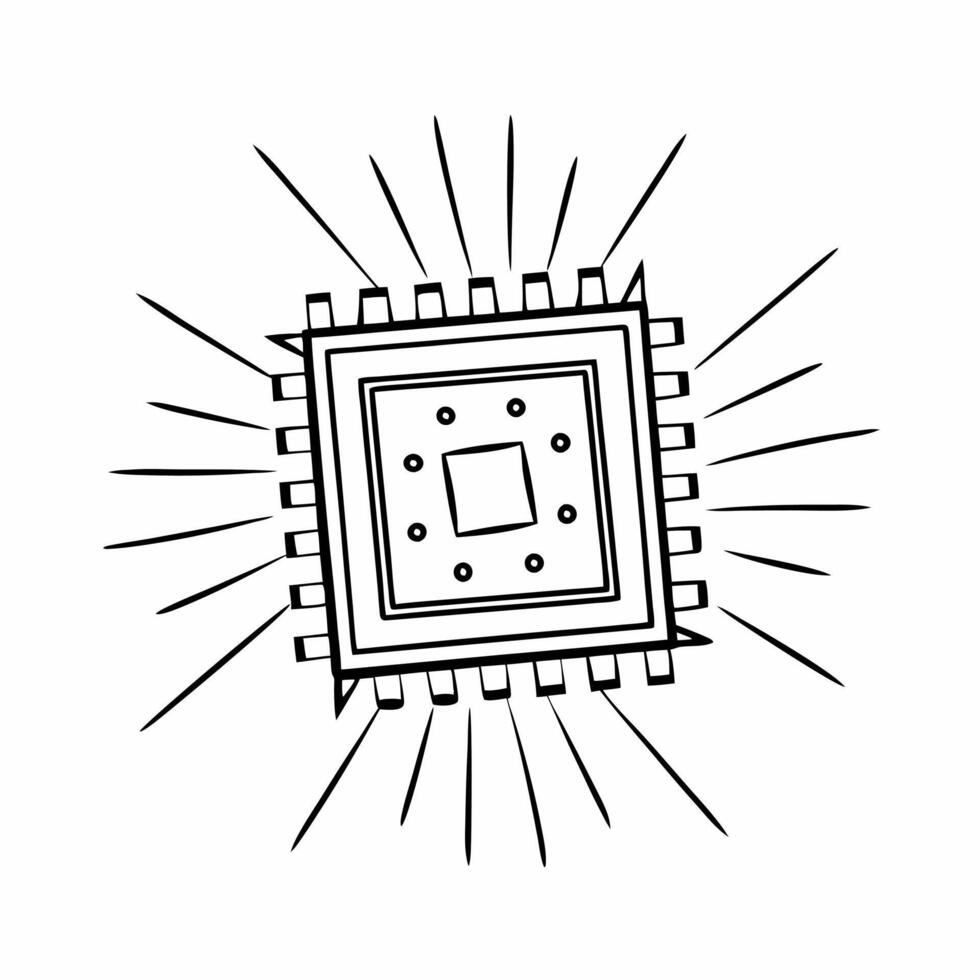 Quantum computing for community climate modeling concept as Close up of quantum bits in a processor representing community climate data processing Camera zooms out to show the qua Square Square vector