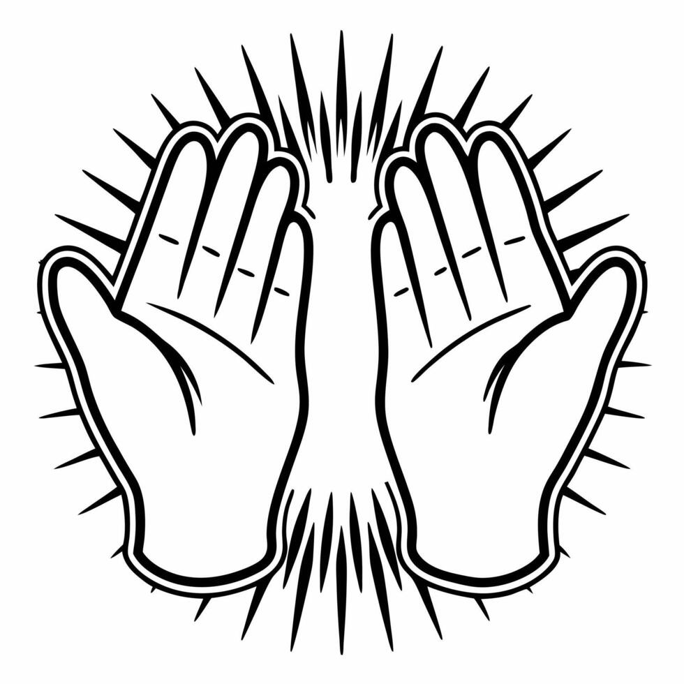Soft focus white healing hands concept as Close up of hands in a healing gesture edges softly blurred Camera slowly moves around the hands emphasizing care Symbolizes mental heal Square Square vector