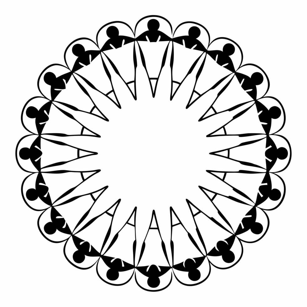 Spontaneous group meditation concept as Wide shot of diverse people spontaneously joining a meditation circle in a park Camera slowly pans across faces showing various stages of r Square Square vector