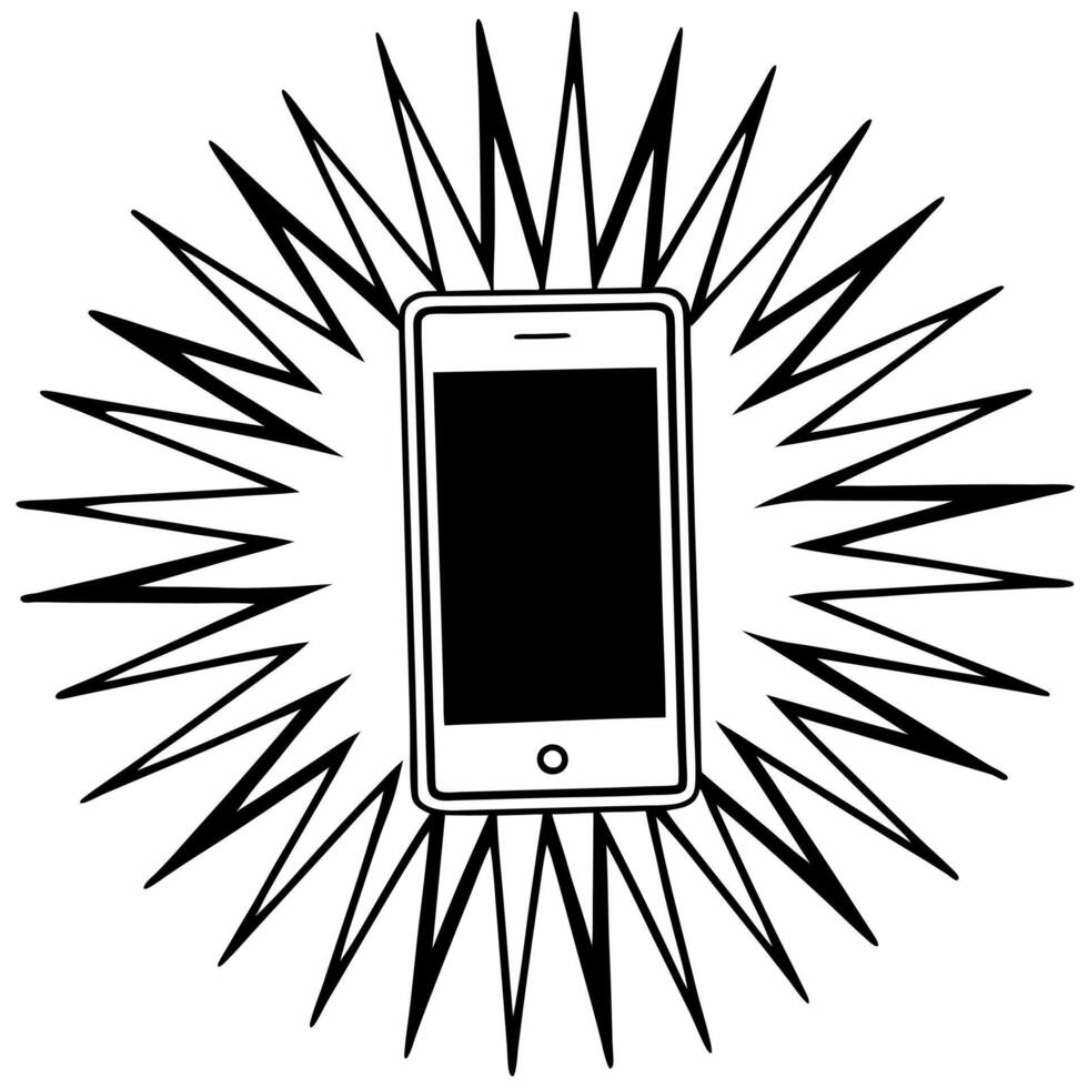 Unexpected job offer celebration concept as Pan across a cafe or public space focusing on a person casually checking their phone Zoom in as their expression changes to shock and j Square Square vector
