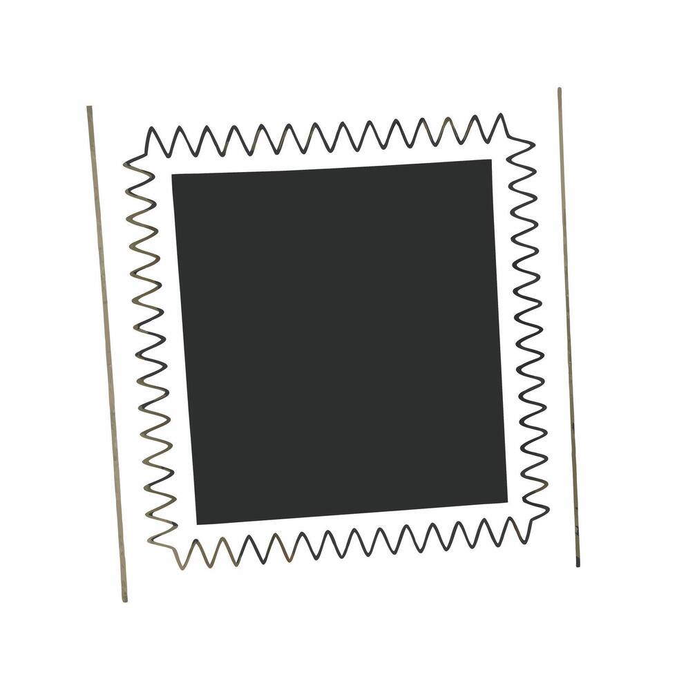 White emotional wave frame concept as Close up of a frame made of simple white wave outlines representing emotional fluctuations Camera pans across the waves suggesting emotional Square Square vector