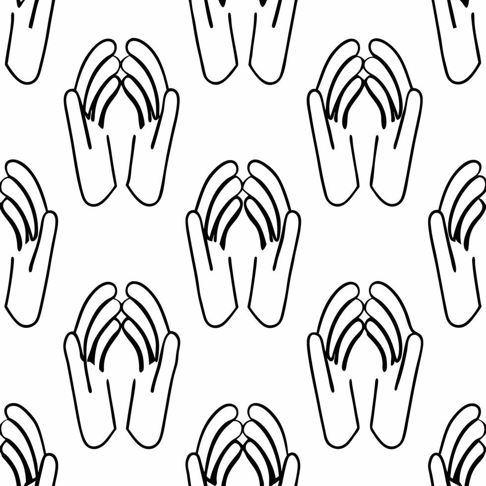 White healing hands tiles concept as Seamless pattern of minimalist white healing hand outlines Camera slowly moves around the hands emphasizing care Symbolizes mental health sup Square Square vector