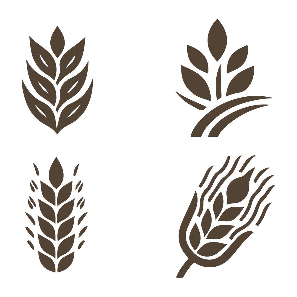 Wheat Serenity collection logo design vector