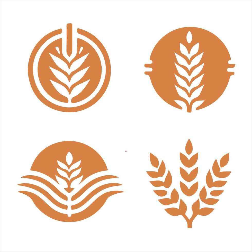 Wheat Legacy collection logo design vector