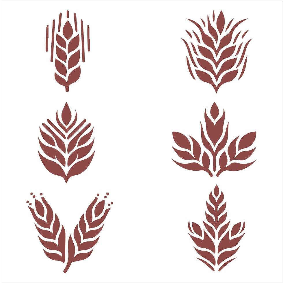 Golden Grainfields collection logo design vector
