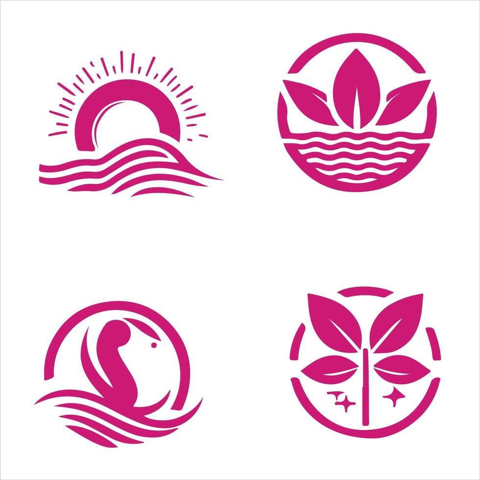 Harmony Rise collection logo design vector