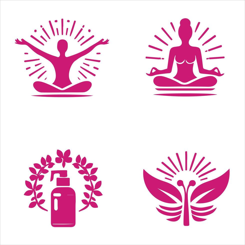 Inner Balance collection logo design vector