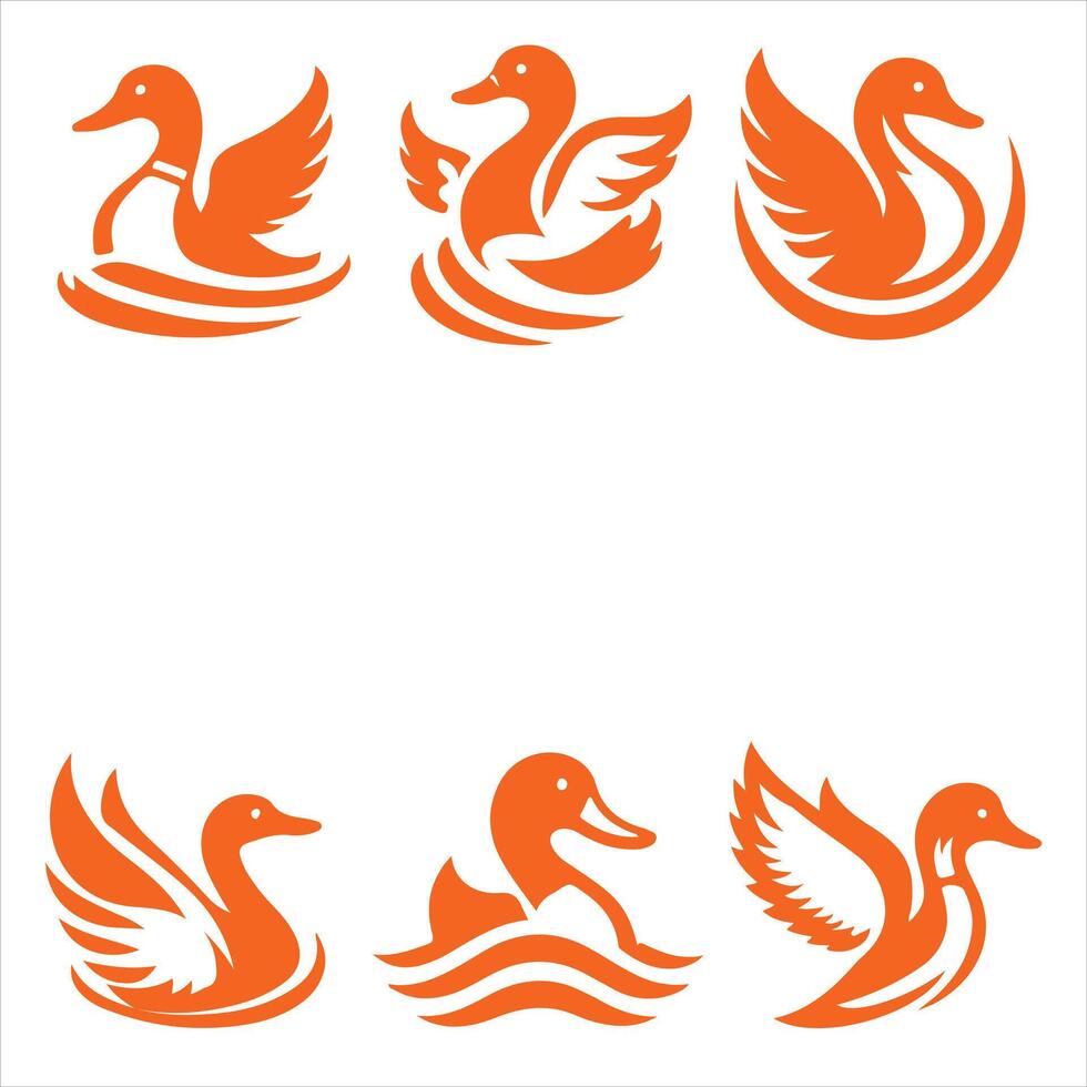 Waddle Wave collection logo vector