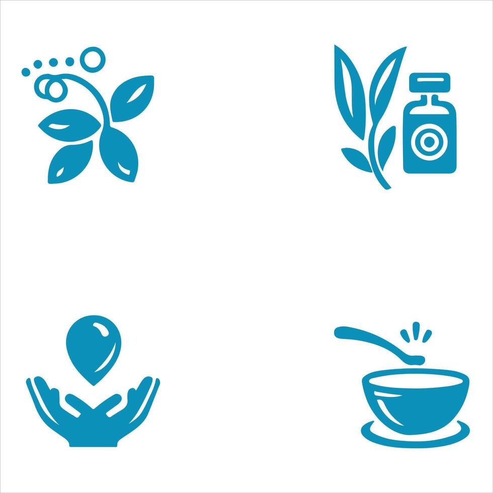Vital Glow collection logo design vector