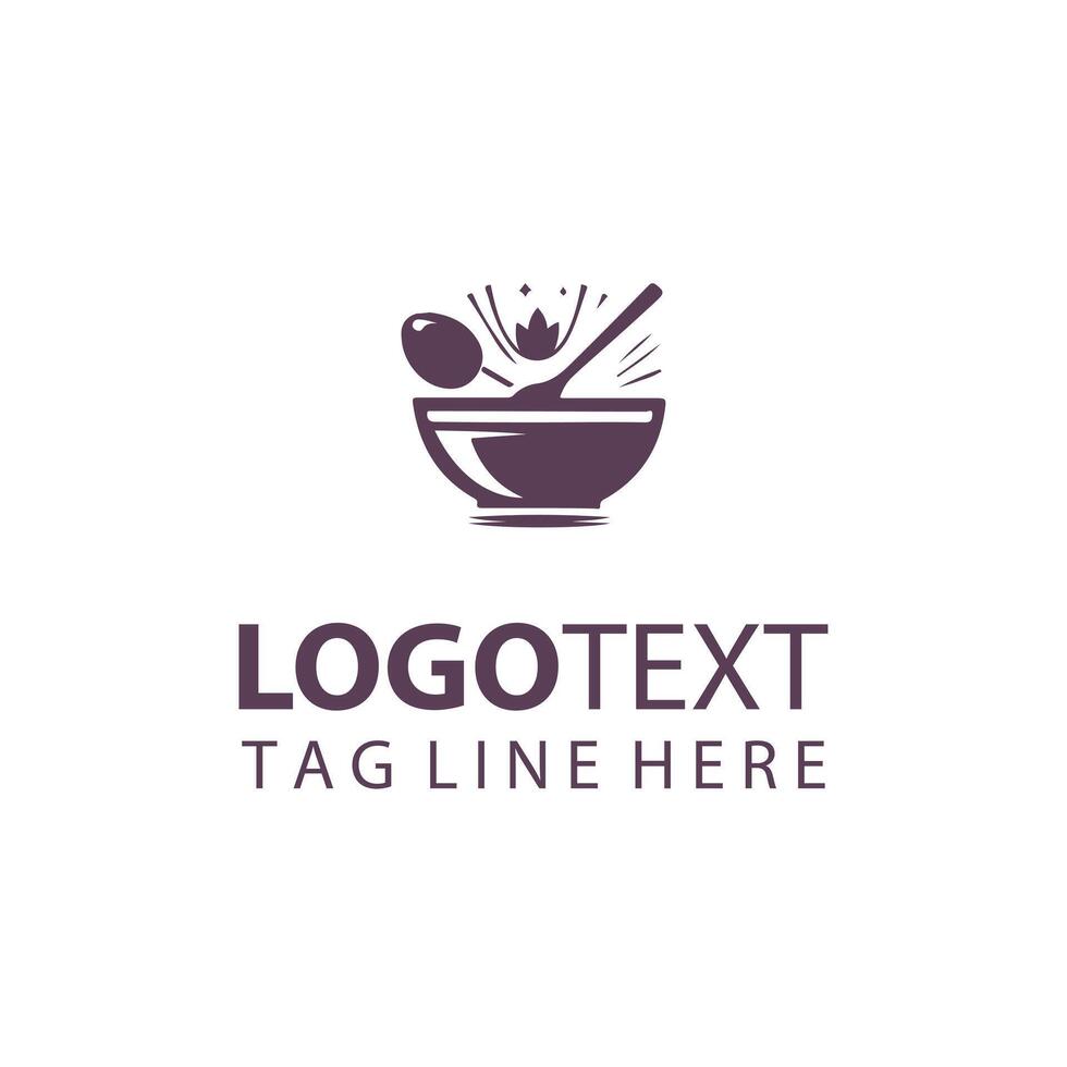 Bold Dish Bowl Logo Design vector