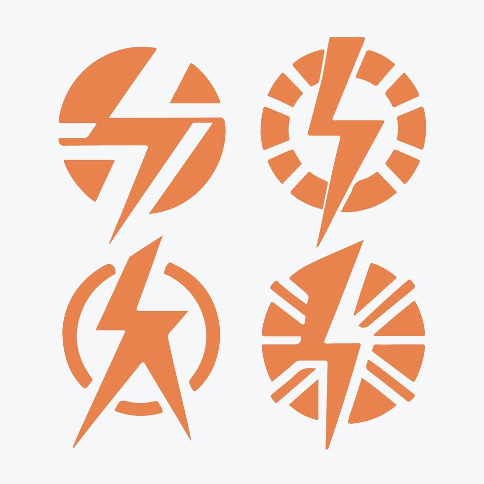 Live Wire Electric collection logo design vector