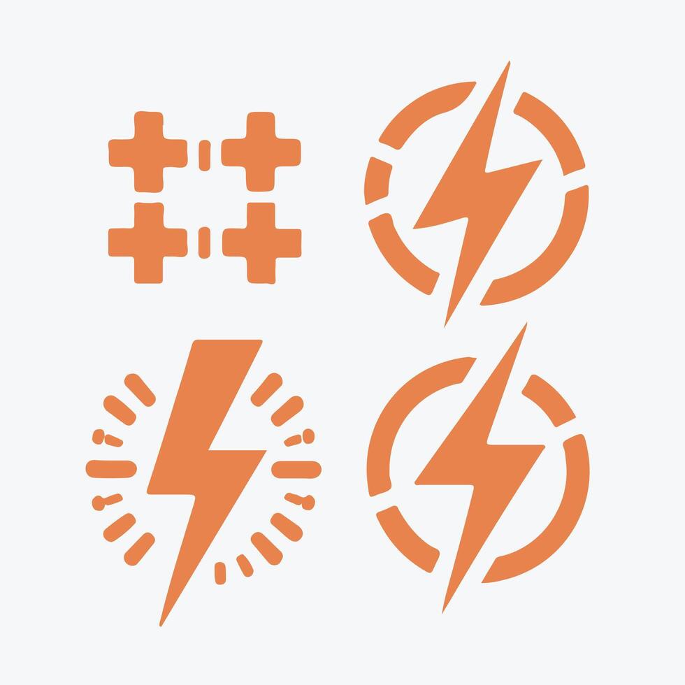 Energi Spark collection logo design vector
