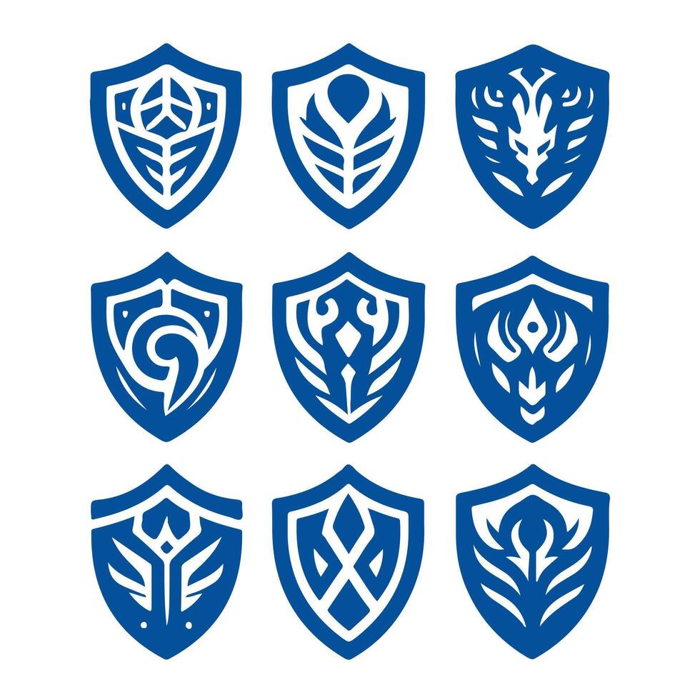 The Fortress Seal collection logo design vector