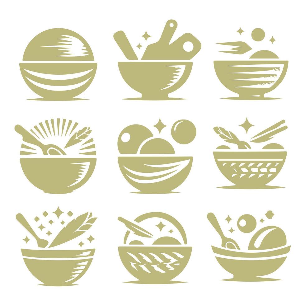 Bowl Odyssey collection logo design vector