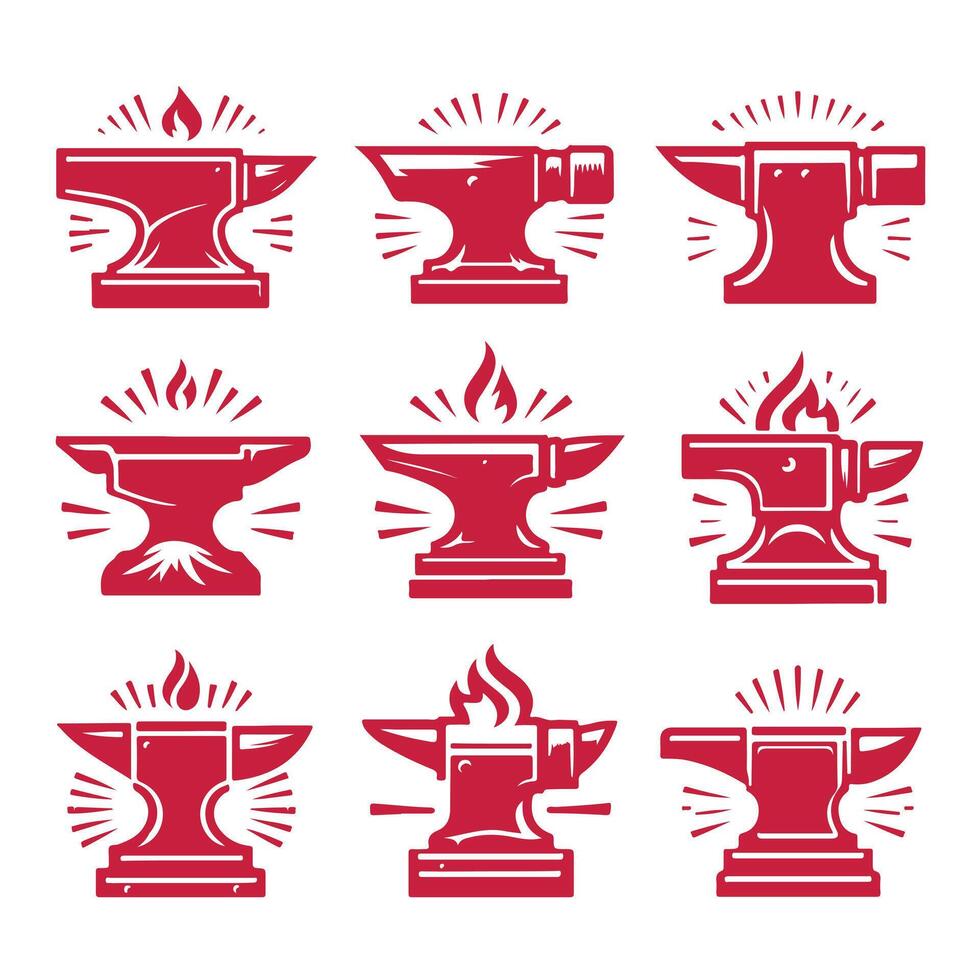 Flame Line collection logo design vector