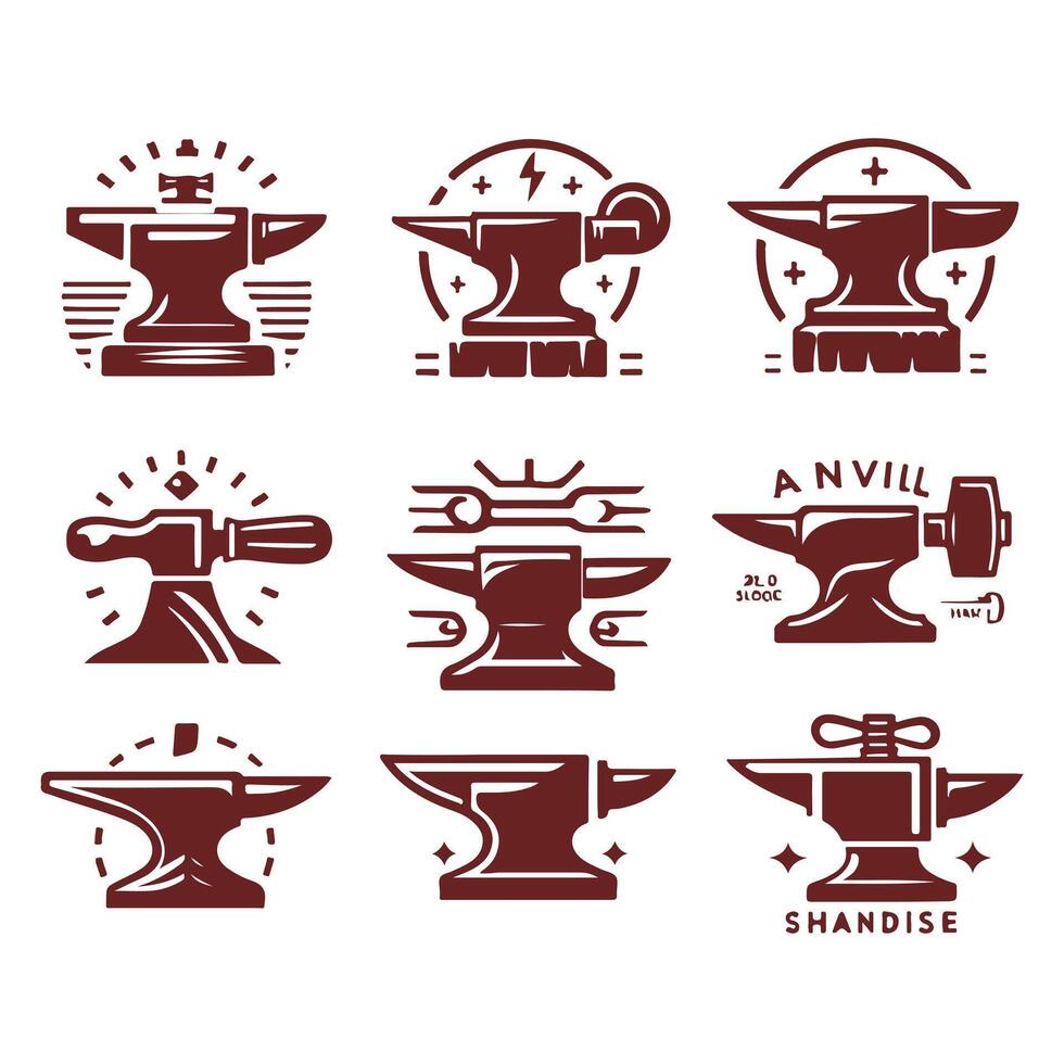 Iron Fusion collection logo design vector