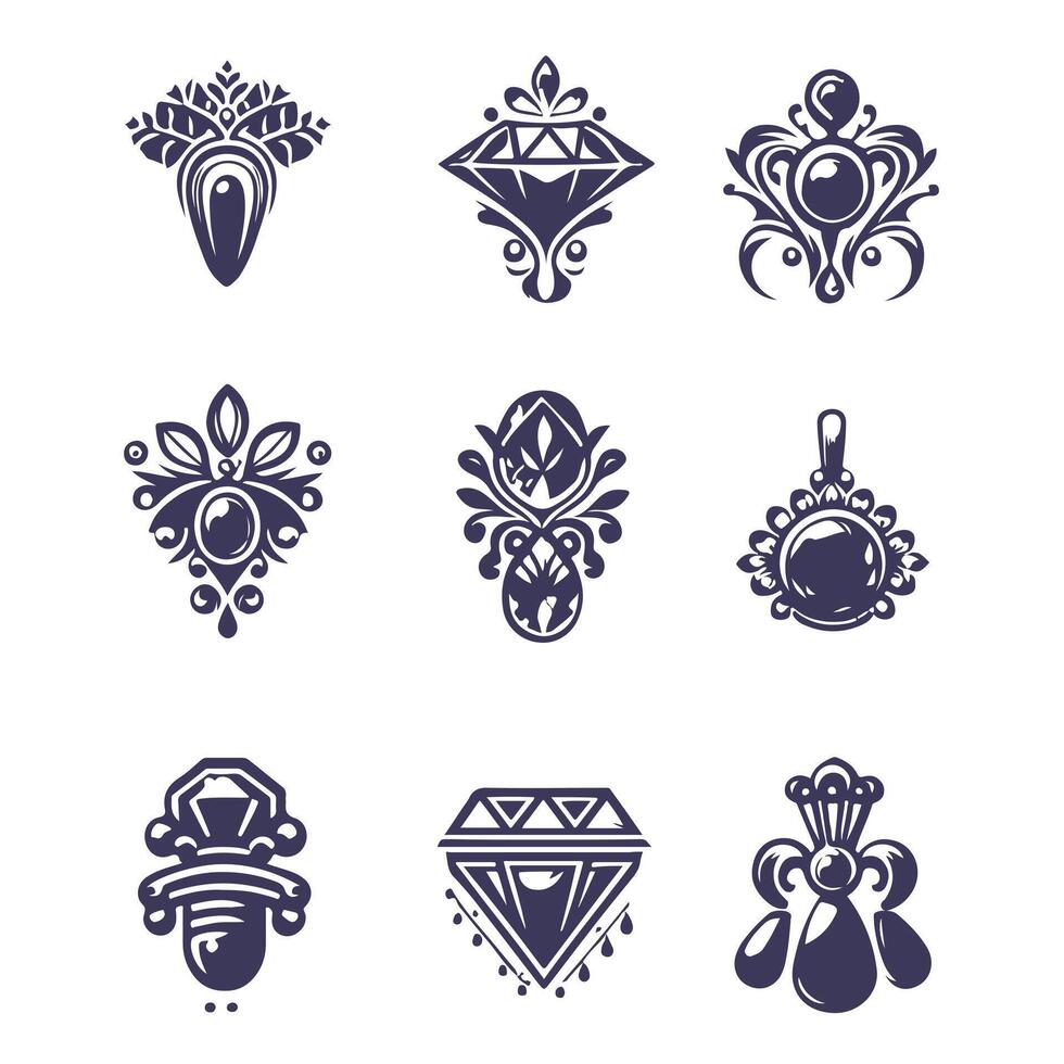 Gem Envy collection logo design vector