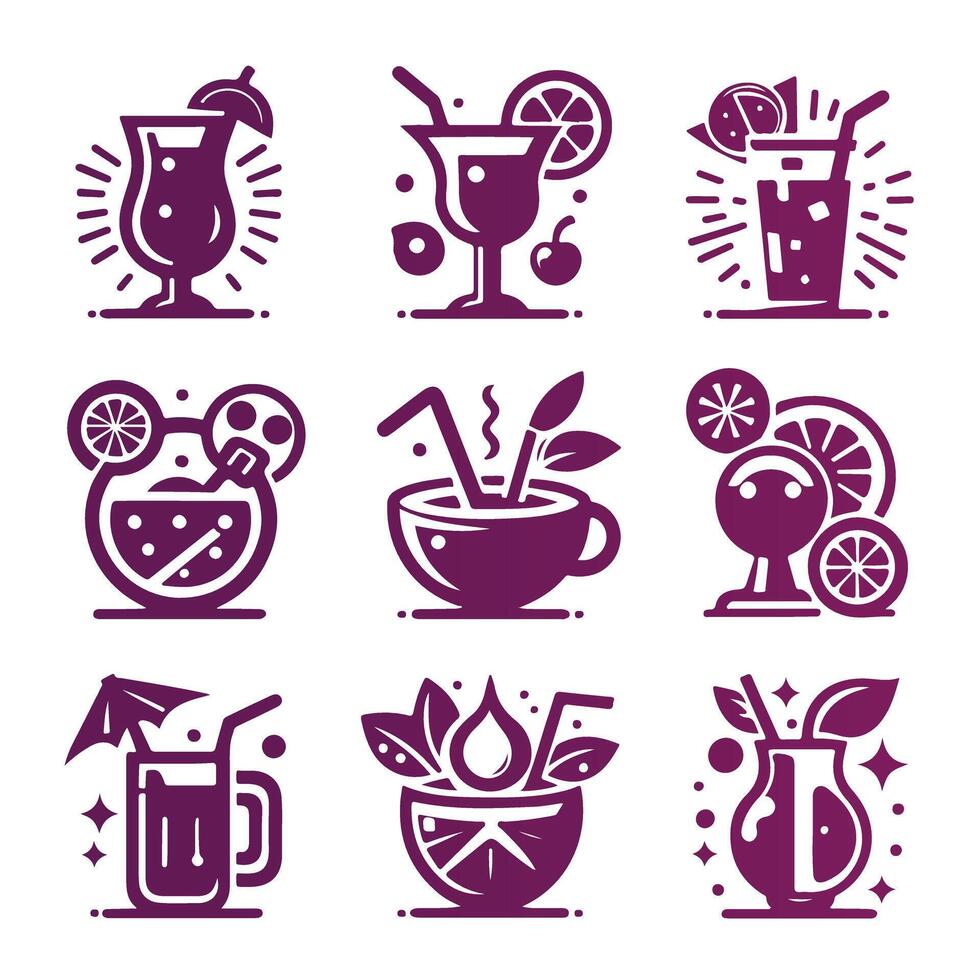 Lush Sip collection logo design vector