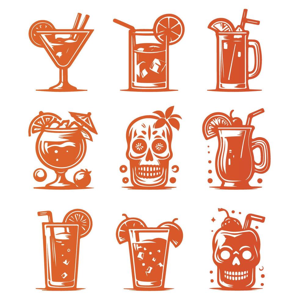 Sip Sation collection logo design vector
