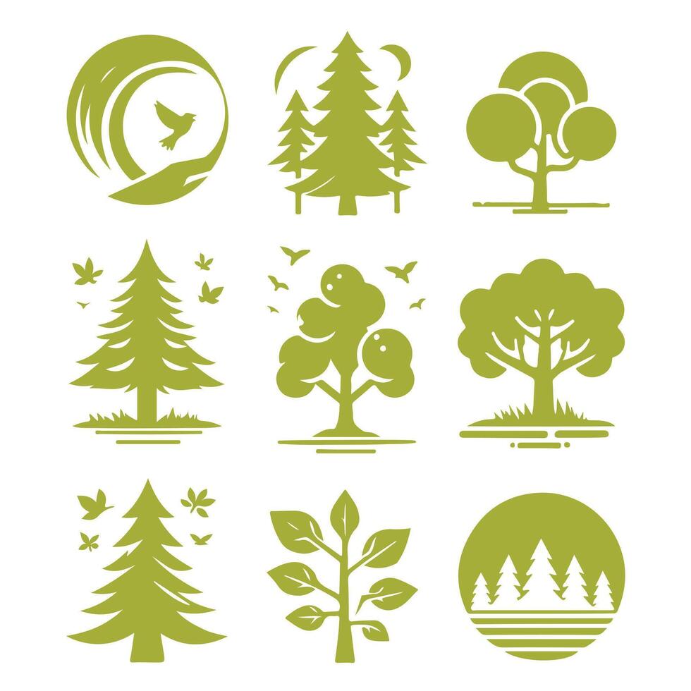 Ebony Forest collection logo vector