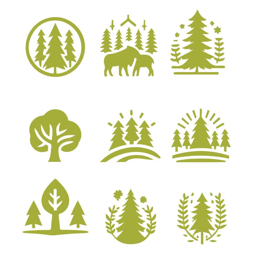 Alder field collection logo vector