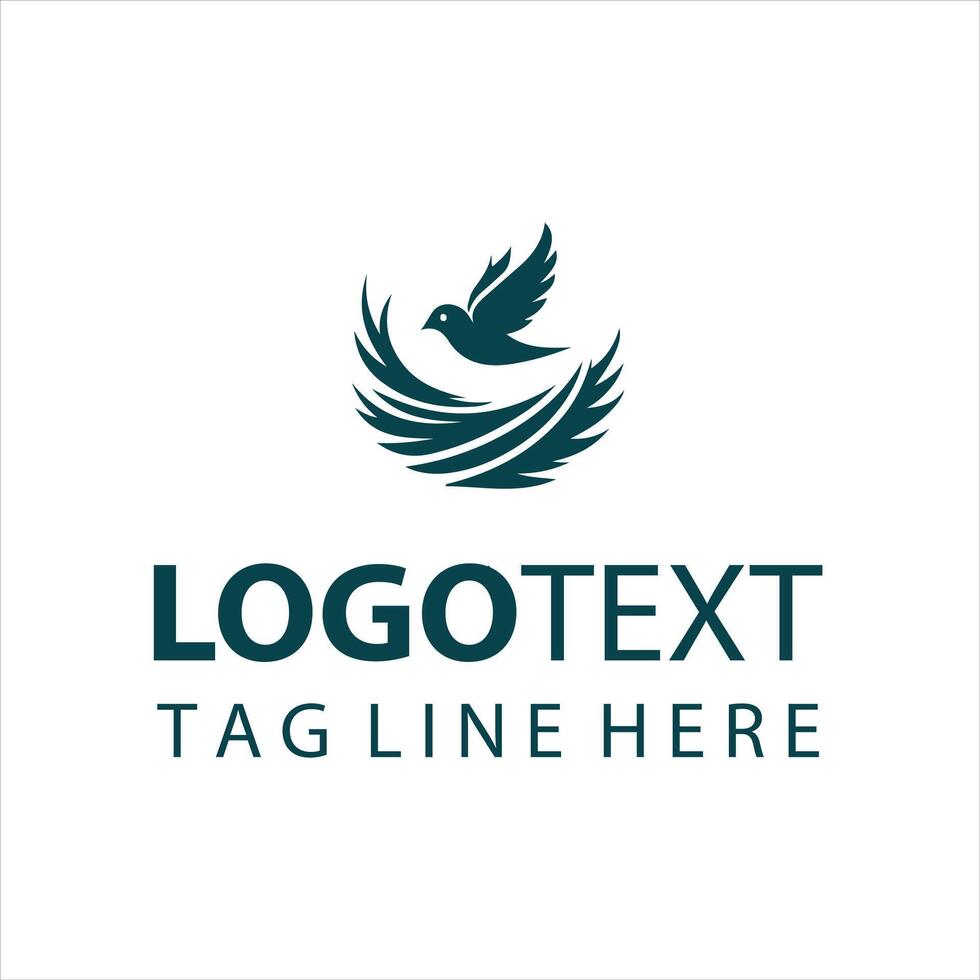 Elegant Nest Logo Design vector