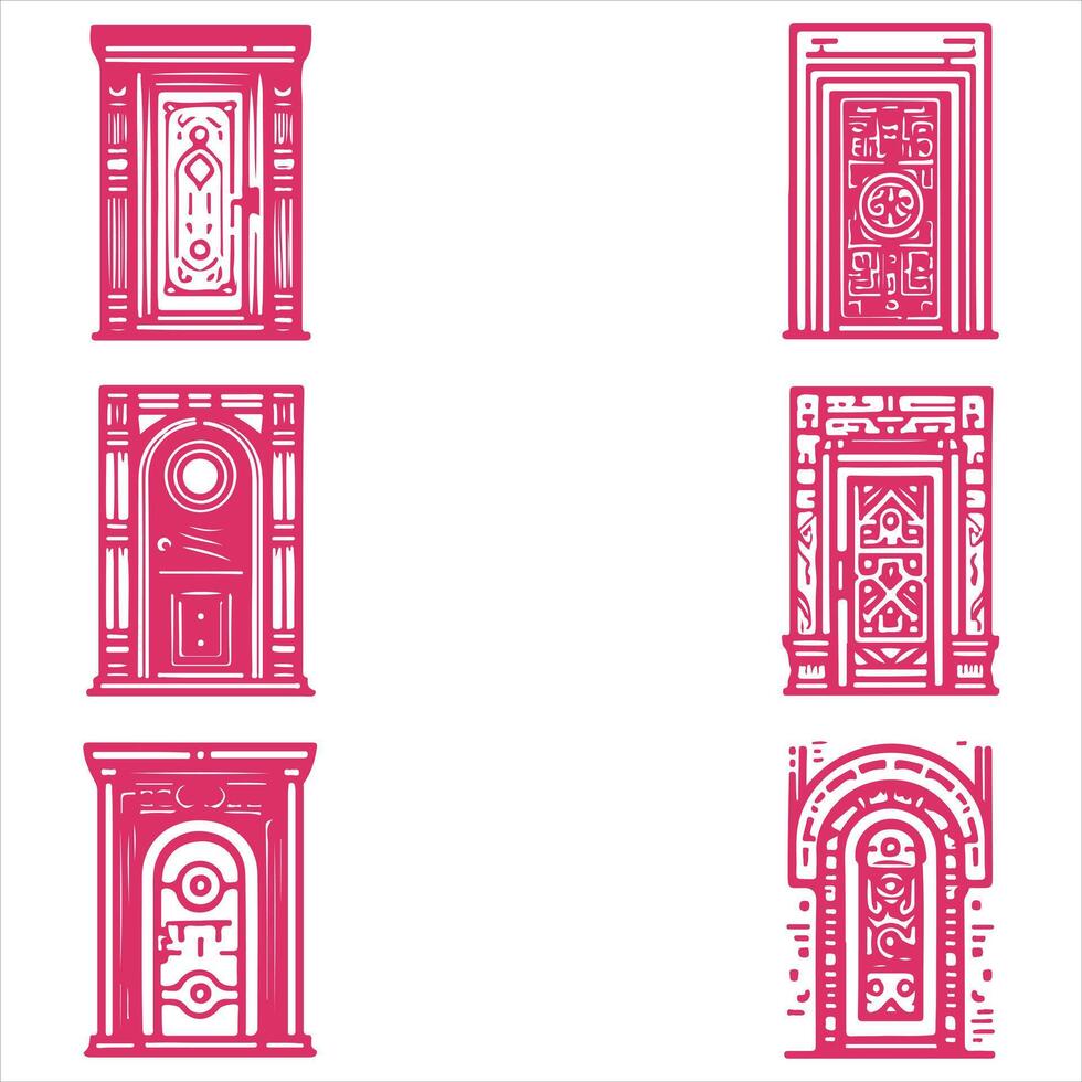 Door Link collection logo vector