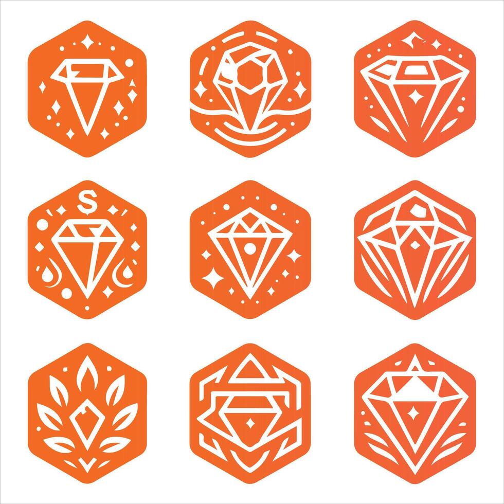 gem collection logo vector
