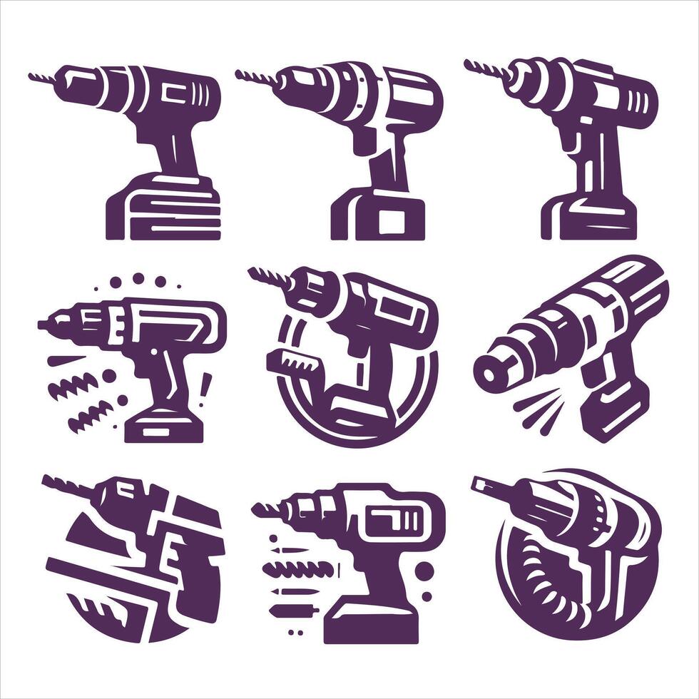 Ultimate Drill collection logo vector