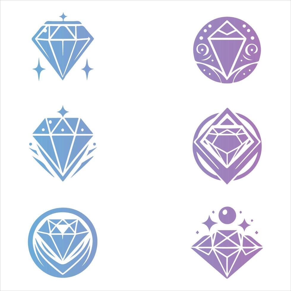 Crowned Diamond collection logo vector