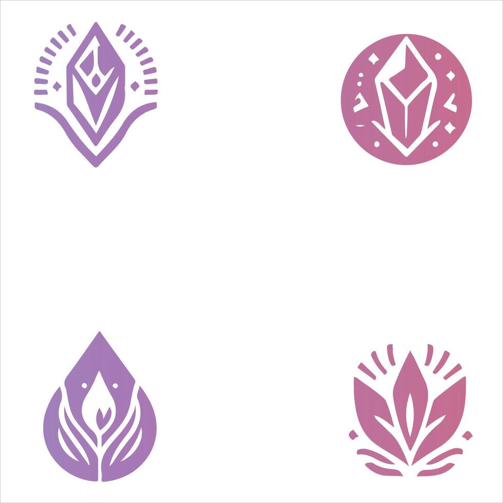 Dazzling Gems collection logo vector