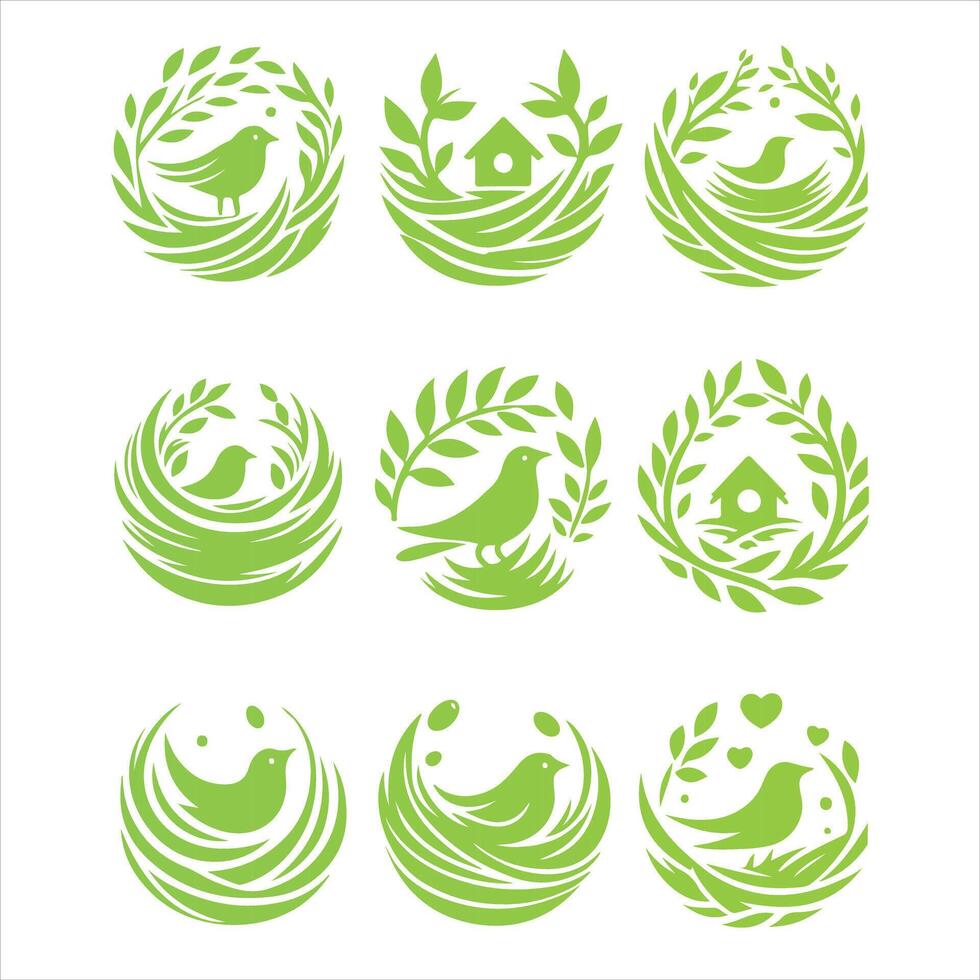 Fresh Nest collection logo vector