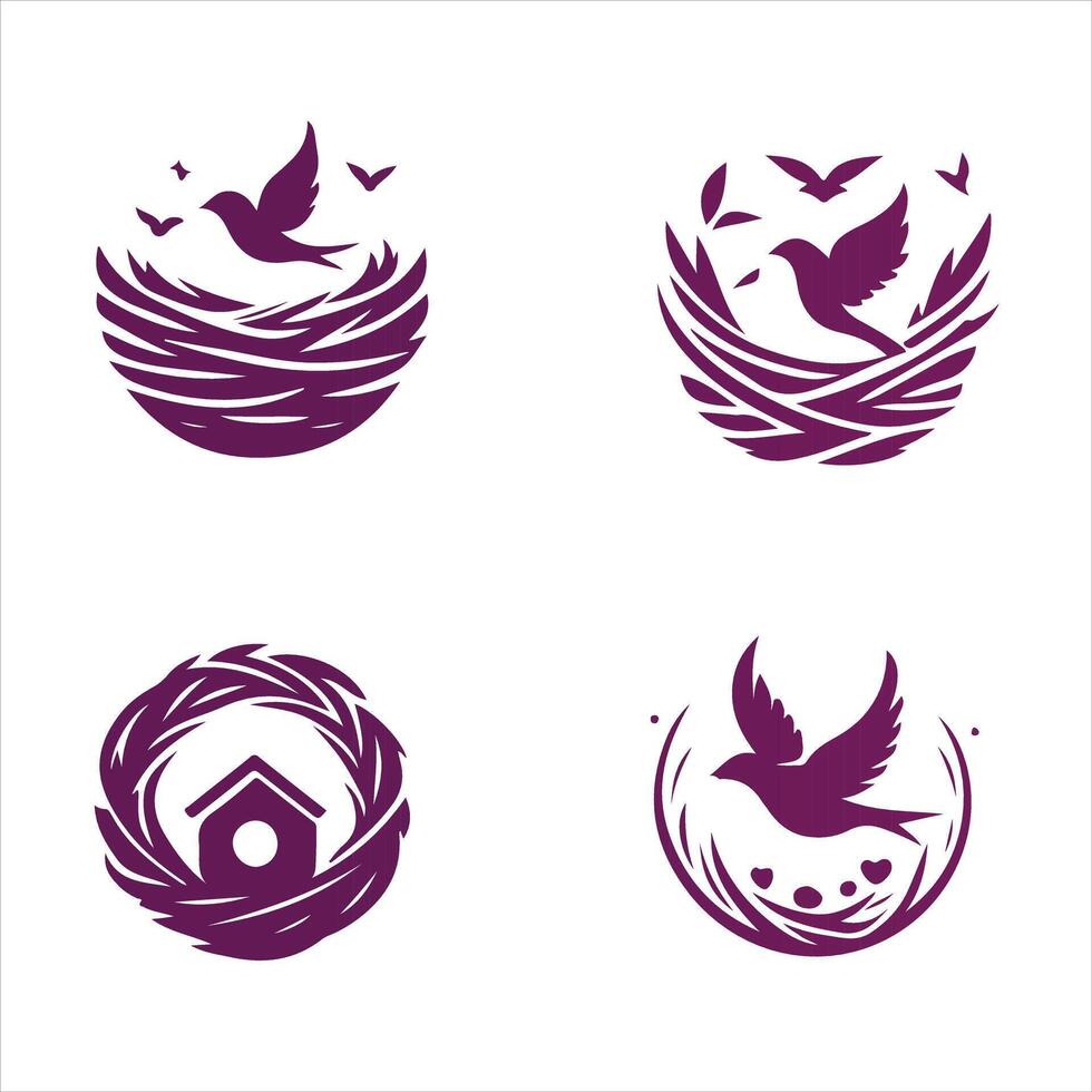 Soft Nest collection logo vector