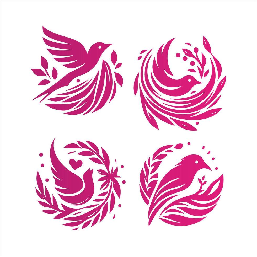 Zen Nest collection logo vector