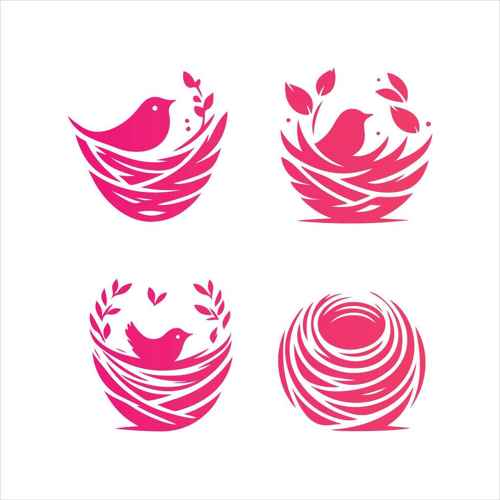 Nest Haven collection logo vector