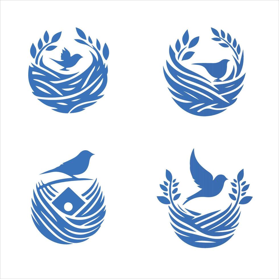 Nest Craft collection logo vector