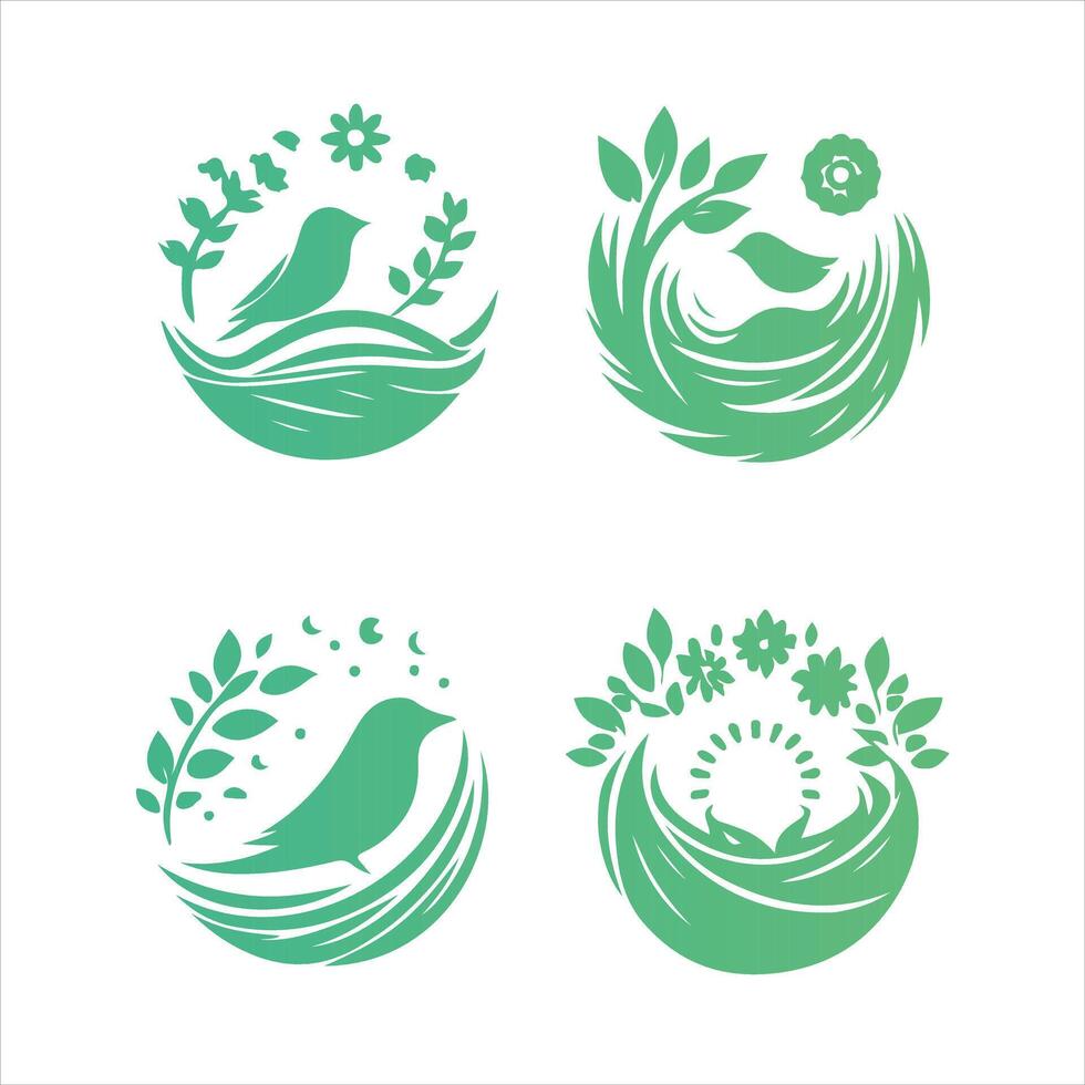 Dream Nest collection logo vector