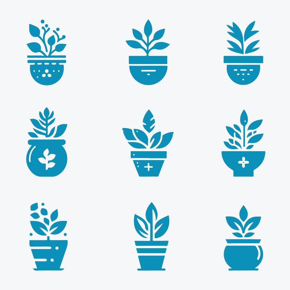 Green Sprout Planters collection logo vector