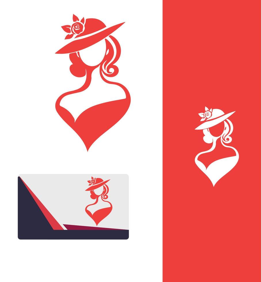 The Polished Elegant Lady Logo Design vector