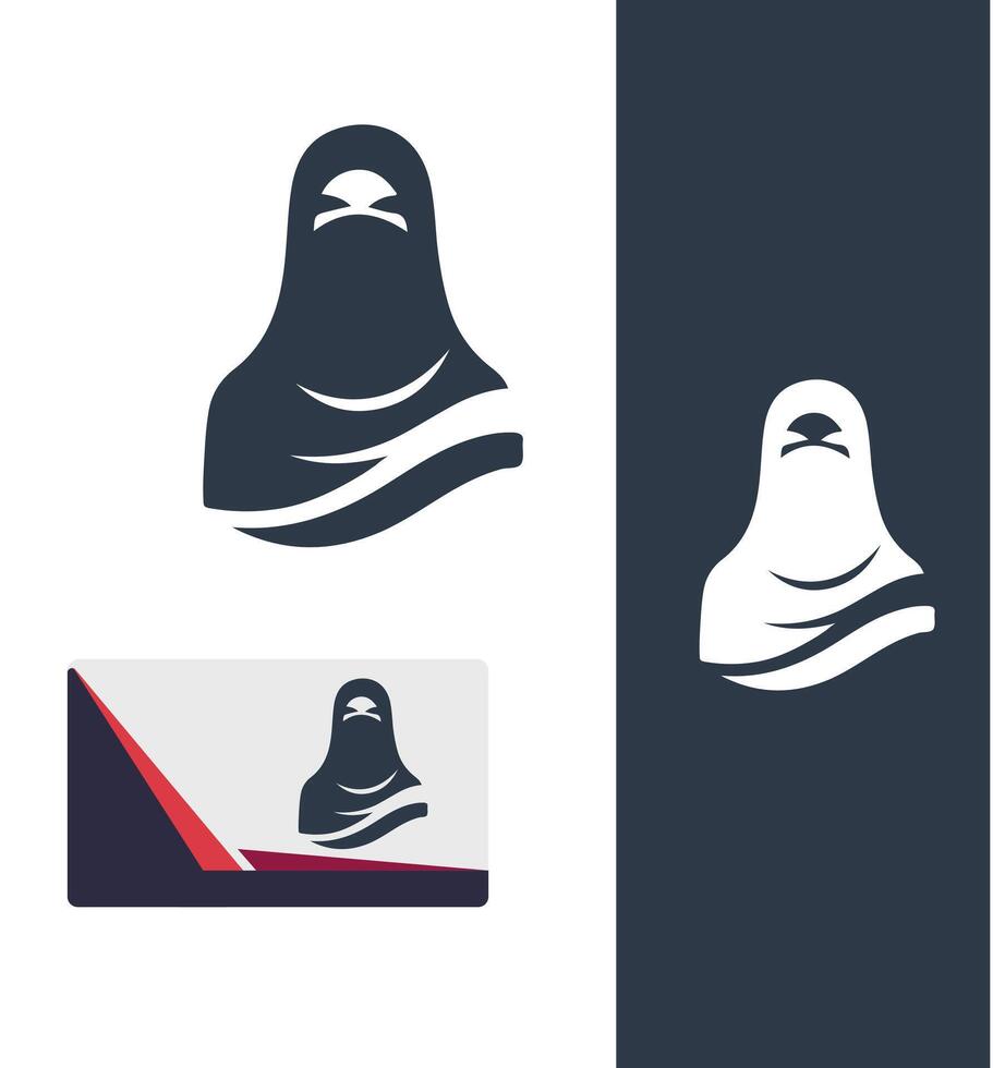 The Hidden Goddess Veiled Logo Design vector