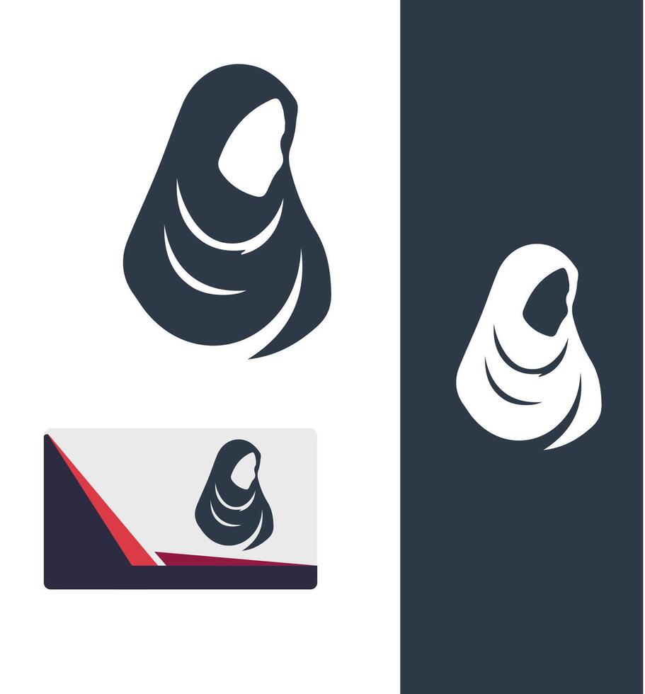 Mystical Cloak Veiled Logo Design vector