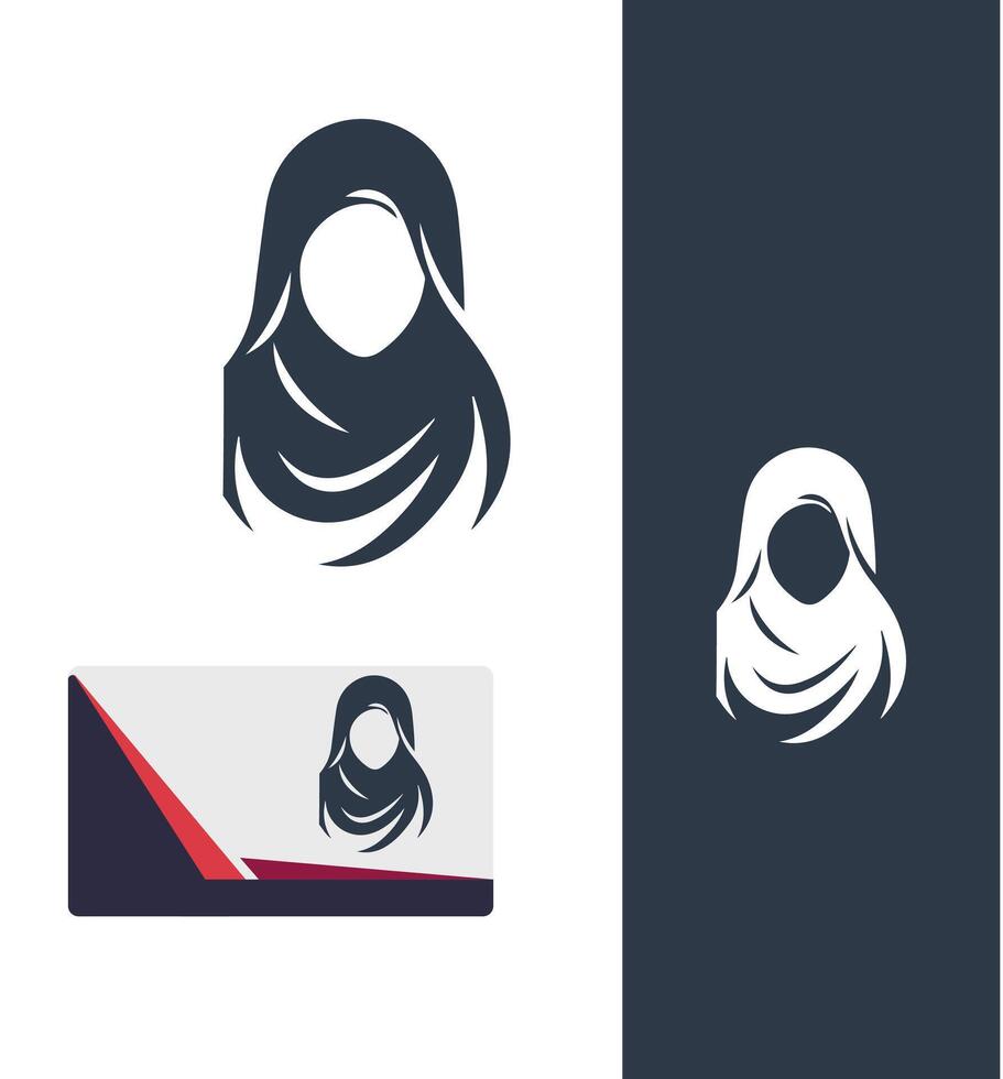 The Cloaked Dancer Veiled Logo Design vector